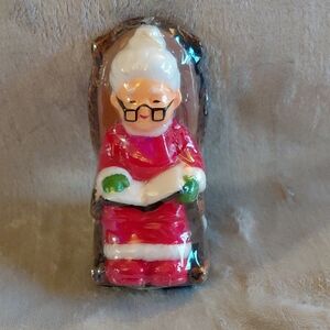 NOS Sealed Vintage Mrs. Claus Christmas Candle Figurine